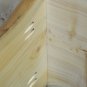 Pre-Finished Beautiful White Knotty Pine Rustic Coffee Table/Bench Seat 10098