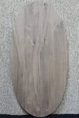 Black Walnut Custom Solid Oval Coffee Table Top Custom Sizes 10502