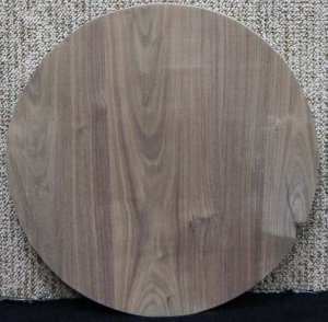 Black Walnut Custom Round End Table/Platter/Cutting Board Ready to Finish 10526