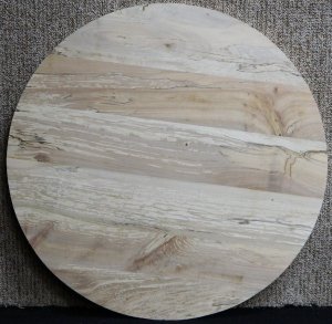 Custom Round Spalted Ambrosia Maple End Table/Platter/Cutting Board 10530