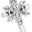 "PRAY FOR SNOW" CROSS CHARM WITH SNOWFLAKE