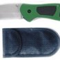 5" Tactical Pocket Knife - Green w/ Sheath