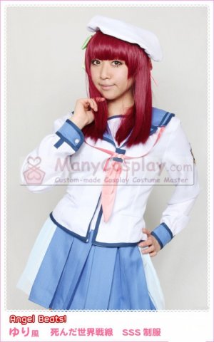Angel Beats! School uniform Custom anime Cosplay Costumes
