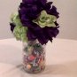 Floral Arrangement Purple and Green