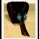 Turquoise and Black Statement Necklace