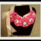 Pink Bib Necklace