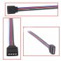 5x FeMale 4p 4 Pins connector with Cord Cable For 3528 5050 RGB led Strip