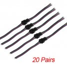 20 Pairs 4 PIN Male Female RGB Connector Cable For 3528 5050 SMD LED Strip
