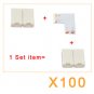 100x L type Right left Angle Corner Connector F 5050 single color led strip