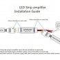 Mini amplifier connector F 3528 5050 LED RGB strip lights 12V 144W + 2X4Pin Male