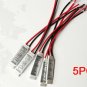 5pcs 3Key 12V 12A RGB Controller Dimmer F Led Strip Lights 5050 + 4Pin Male Plug