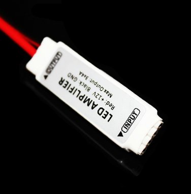 5x 12V 12A 144W Mini White amplifier For 3528 5050 RGB led strip + 10X4Pin Male