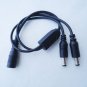 DC 1 Female to 2 Male Power Splitter Adapter Cable for 2.1mm x 5.5mm Jack