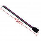 10x Male 4p 4 Pins connector with Cord Cable For 3528 5050 RGB led Strip