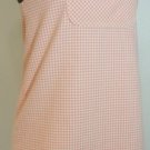 Gap pink/white plaid jumper dress Sz XL C329