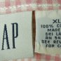Gap pink/white plaid jumper dress Sz XL C329