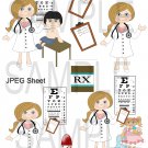 Doctor Set 1-Emailed as JPEG File-Commercial and Personal Use