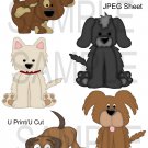 Doggie Friends 1-Emailed as JPEG File-Commercial and Personal Use
