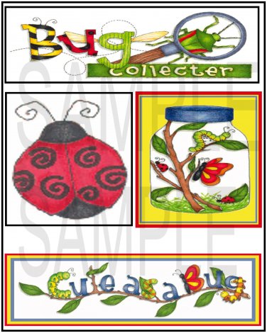 Bug Collecter/Cute As A Bug Boy - Emailed as JPEG File-Commercial and Personal Use