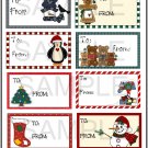 Set 1 Gift Tags -  Emailed as JPEG File-Commercial and Personal Use
