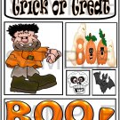 Trick or Treat Frank/Boo TB uc -  Emailed as JPEG File-Commercial and Personal Use