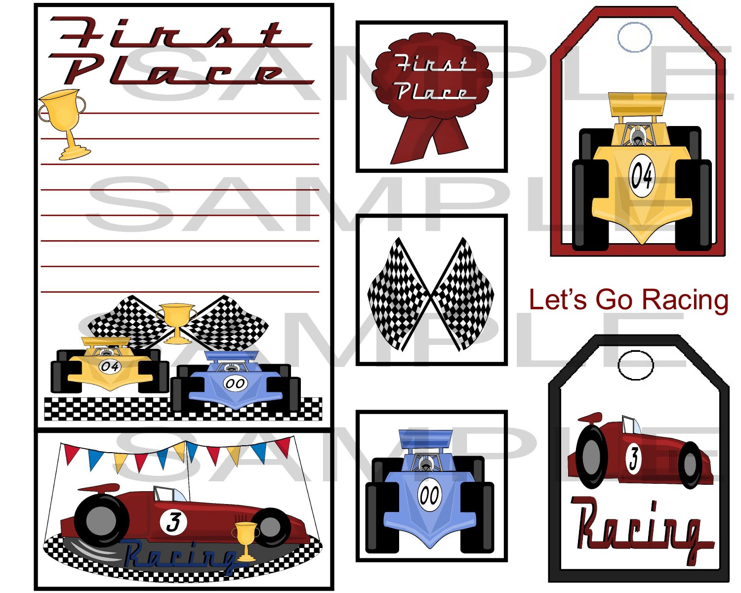 Let's Go Racing SC uc - Emailed as JPEG File-Commercial and Personal Use