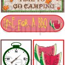 Time To Go Camping/Time For A BBQ uc -  Emailed as JPEG File-Commercial and Personal Use