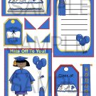Graduation Girl Blue uc 1 -  Emailed as JPEG File-Commercial and Personal Use