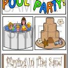 Pool Party/Playing In The Sand tb uc  -  Emailed as JPEG File-Commercial and Personal Use