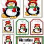 Penguin WIntertime Fun uc  -  Emailed as JPEG File-Commercial and Personal Use