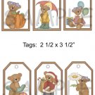 Assorted Bears 1 - 6 pc Tags uc  -  Emailed as JPEG File-Commercial and Personal Use
