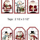 Country Christmas 1 - 6 pc Tags uc  -  Emailed as JPEG File-Commercial and Personal Use