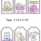 Rock a Bye Baby Girl - 6 pc Tags uc  -  Emailed as JPEG File-Commercial and Personal Use