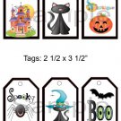 Halloween 2 - 6 pc Tags uc  -  Emailed as JPEG File-Commercial and Personal Use