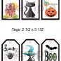 Halloween 2 - 6 pc Tags uc  -  Emailed as JPEG File-Commercial and Personal Use