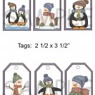 Winter Set 2 - 6 pc Tags uc  -  Emailed as JPEG File-Commercial and Personal Use