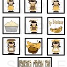 Banana Cream Pie - 10 pc Blocks uc  -  Emailed as JPEG File-Commercial and Personal Use