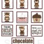 Chocolate Lover - 10 pc Blocks uc  -  Emailed as JPEG File-Commercial and Personal Use