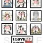 I Love Cows - 10 pc Blocks uc  -  Emailed as JPEG File-Commercial and Personal Use