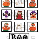 Halloween Kids - 10 pc Blocks uc  -  Emailed as JPEG File-Commercial and Personal Use