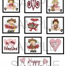 Happy Valentine's Day - 10 pc Blocks uc  -  Emailed as JPEG File-Commercial and Personal Use