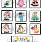 Little Angels - 10 pc Blocks uc  -  Emailed as JPEG File-Commercial and Personal Use
