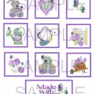 Made With Love - 10 pc Blocks uc  -  Emailed as JPEG File-Commercial and Personal Use