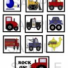 Rock On - 10 pc Blocks uc  -  Emailed as JPEG File-Commercial and Personal Use