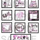 Sweet Cheeks - 10 pc Blocks uc  -  Emailed as JPEG File-Commercial and Personal Use