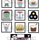 Soda Shop - 10 pc Blocks uc  -  Emailed as JPEG File-Commercial and Personal Use