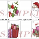 Ho Ho Ho 1 Gift Tags uc  -  Emailed as JPEG File-Commercial and Personal Use
