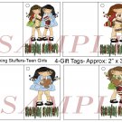 Stocking Stuffers Teen Girls Gift Tags uc  -  Emailed as JPEG File-Commercial and Personal Use