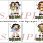 Stocking Stuffers Teen Girls Gift Tags uc  -  Emailed as JPEG File-Commercial and Personal Use