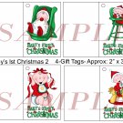 Baby's lst Christmas 2 Gift Tags uc  -  Emailed as JPEG File-Commercial and Personal Use